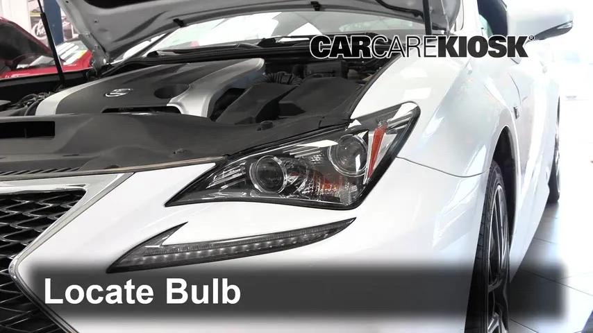 2017 Lexus RC300 3.5L V6 Lights Highbeam (replace bulb)